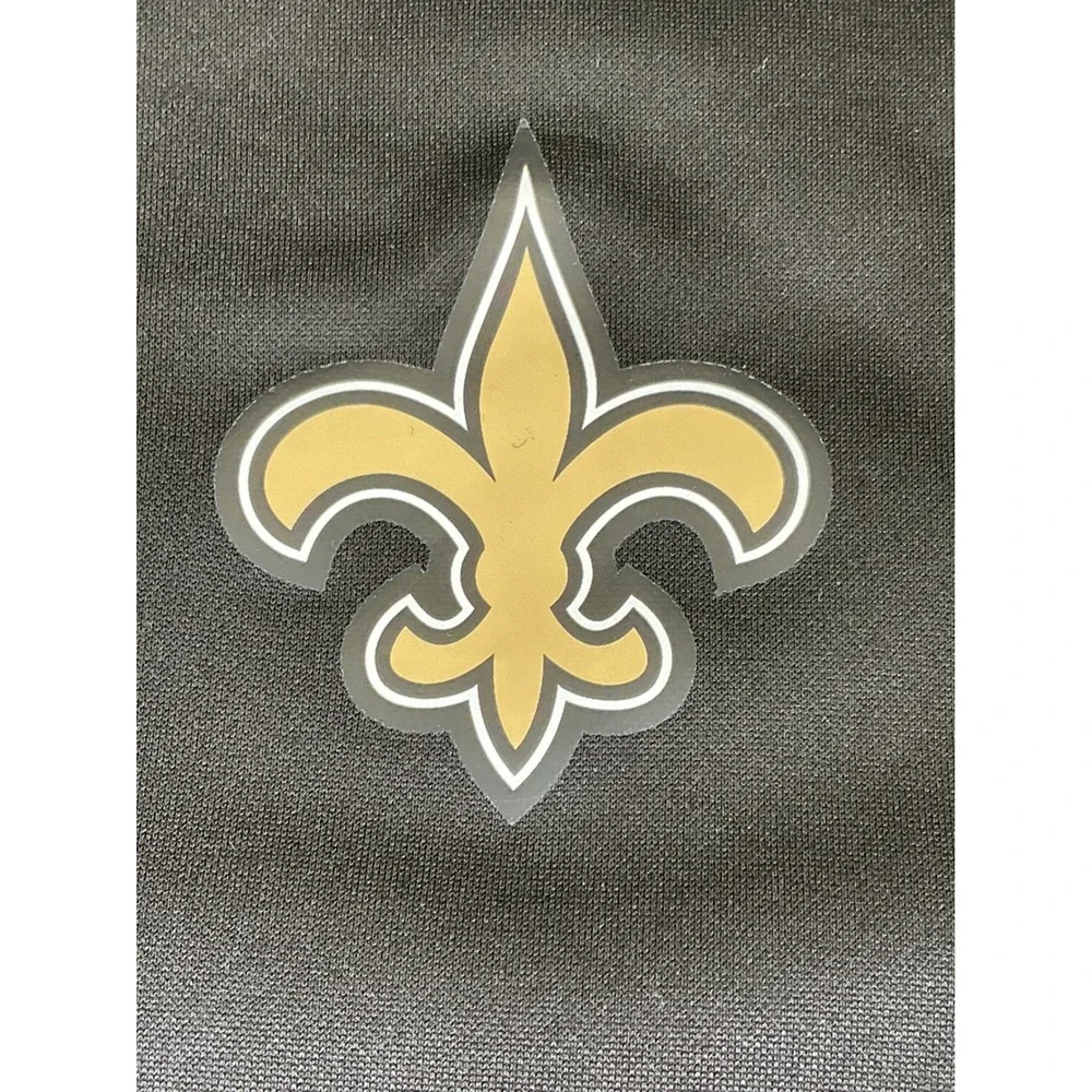 NFL Team Apparel New Orleans Saints Full Zip Jacket Men's‎ Large Black NWOT